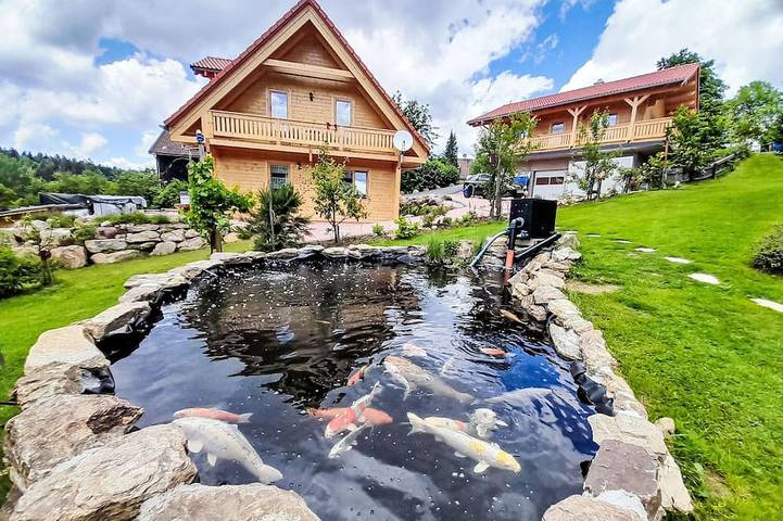 Ferienhaus für 6 Personen, mit Sauna und Pool sowie Garten und Whirlpool in Spiegelau