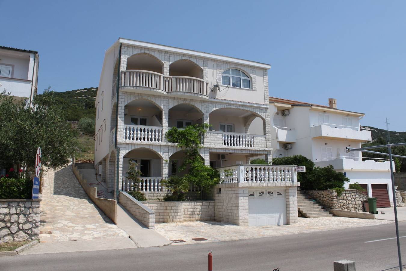 Entire apartment, Studio flat with terrace and sea view Stara Novalja (Pag) As-6469-b in Stara Novalja, Pag Island