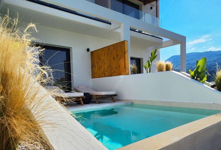 Ferienhaus für 2 Personen, mit Terrasse und Garten