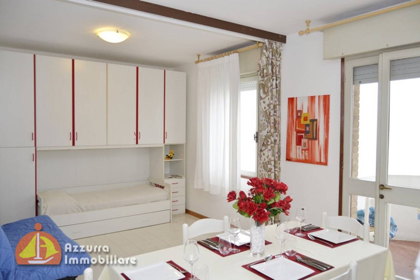 Appartement entier, Appartement 'Vera Cruz 510' avec vue sur la mer, piscine partagée et climatisation in Lido di Jesolo, Jesolo