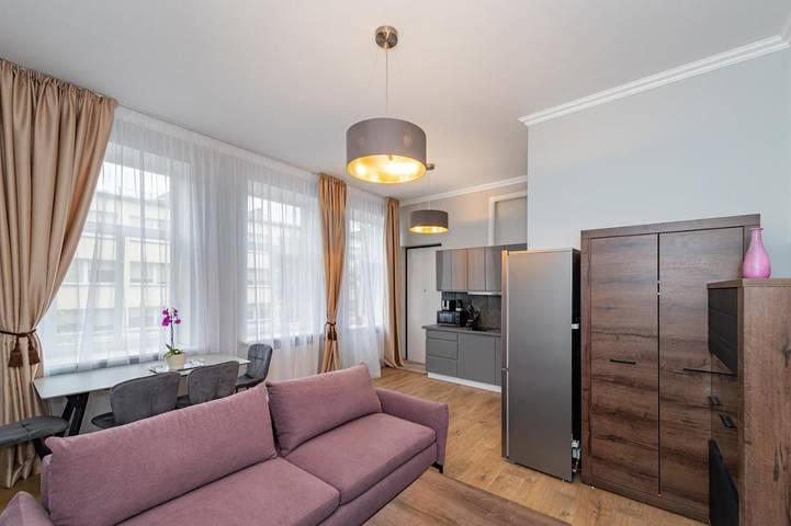 Apartament wakacyjny dla 4 osób, z Balkon i Widok w Kowno
