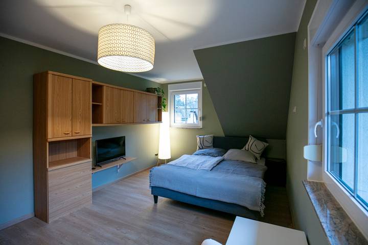 Ganze Wohnung, Ferienwohnung 'Das Haus Stiller Grund' mit Gemeinschaftsgarten, Balkon und Wlan in Eggersdorf, Petershagen/Eggersdorf