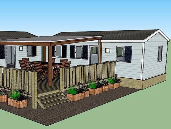 Mobil home pour 8 personnes, avec bassin pour enfant, adapté aux familles à Vers - 4