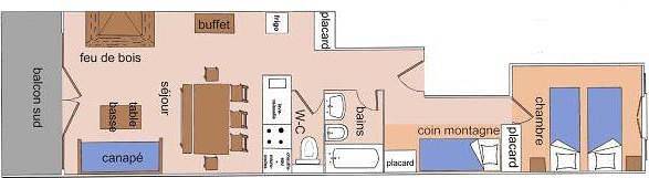 Chalet pour 6 Personnes dans Hauteluce, Espace Diamant
