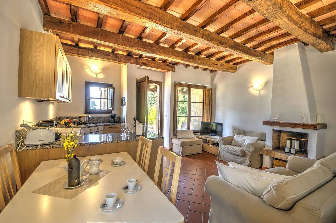 Ferienhaus "Villa Nespola" mit Waldblick, Gemeinschaftspool & Wlan in Roccalbegna, Grosseto Provinz