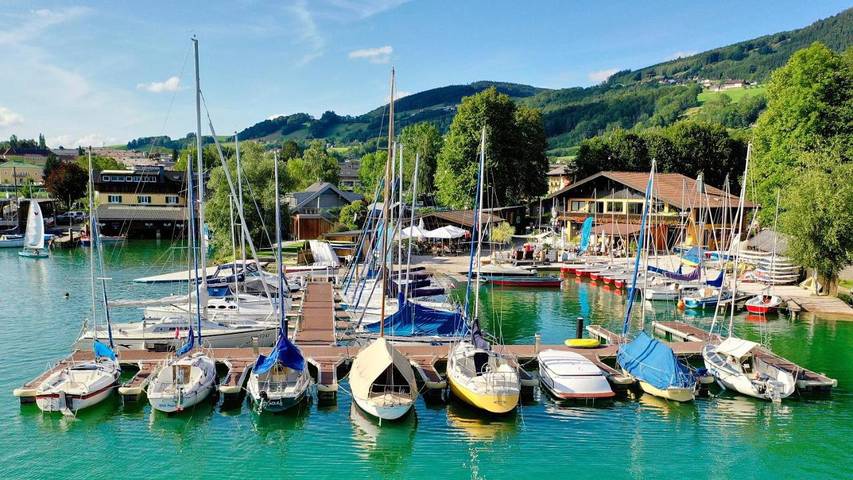 Ferienwohnung für 4 Personen, mit Seeblick und Balkon sowie Ausblick in Mondsee (Stadt) - 3