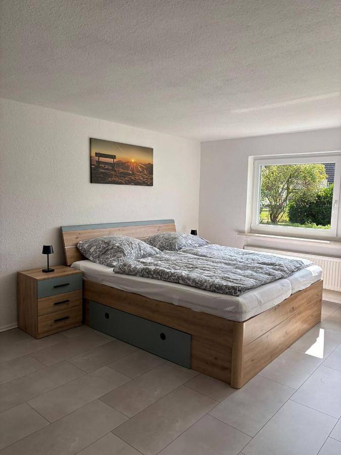 Ferienwohnung für 2 Personen, mit Terrasse und Garten sowie Ausblick in Fuldabrück