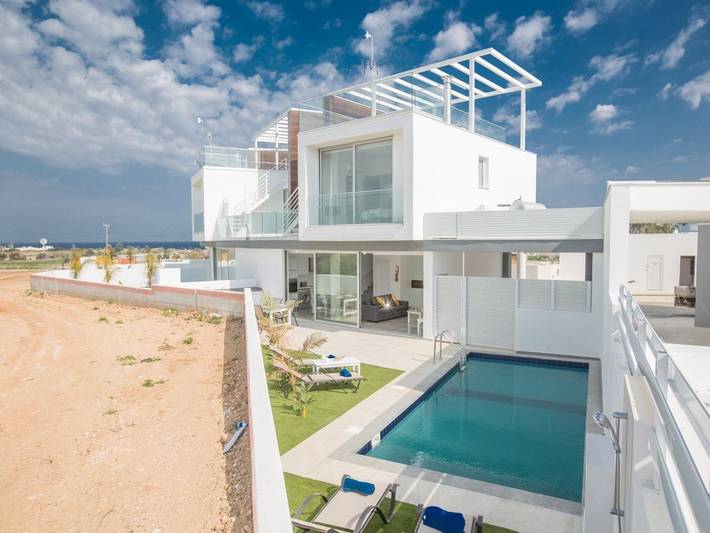 Villa mit pool für 5 Personen, mit Balkon und Meerblick sowie Pool auf Zypern