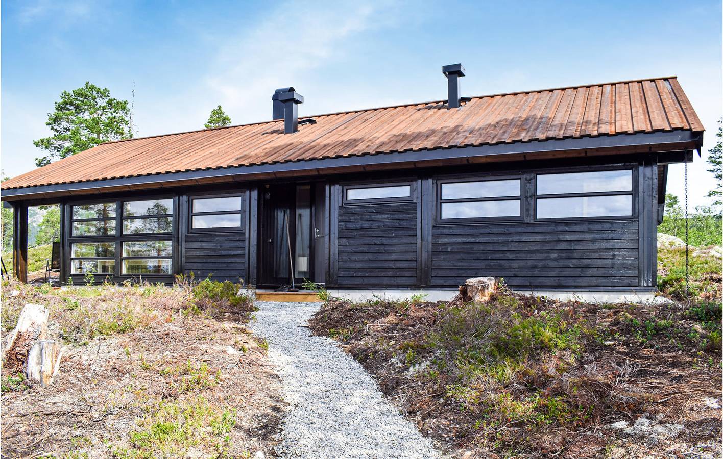 Ferienhaus für 7 Personen mit Garten in Flå