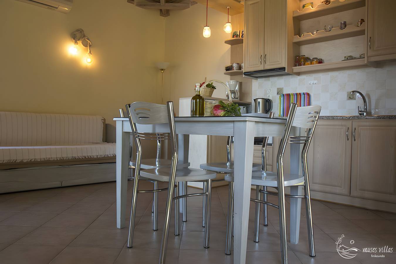 Ferienhaus 'No 5 Holiday Home' mit Meerblick, Wlan und Klimaanlage in Finikounda, Messenien