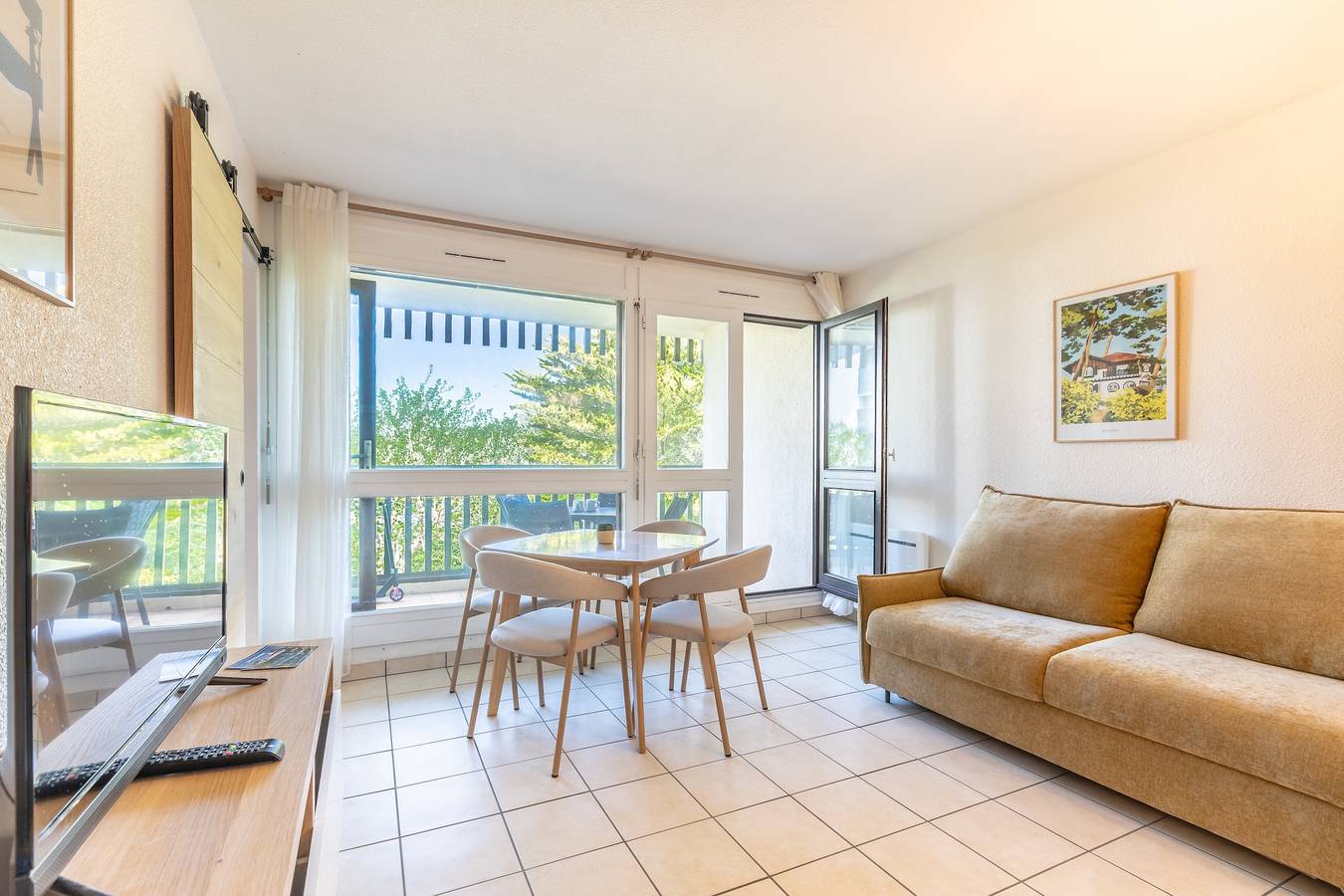 Ganze Wohnung, Ferienwohnung für 4 Personen mit Balkon in Seignosse Océan, Seignosse