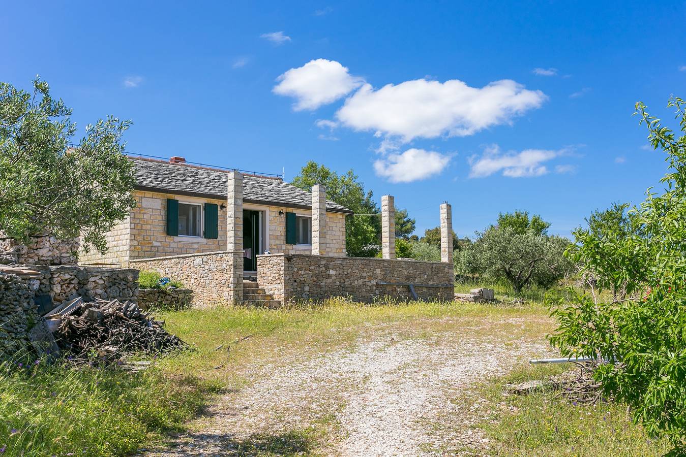 Casa de una habitación con terraza y vista al mar Supetar, Brac K-17330 in Supetar, Brac