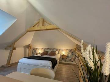 Gîte pour 4 personnes, avec jardin dans Le Thuit-Simer
