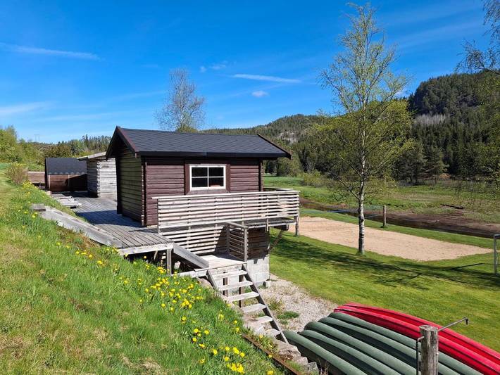 Camping für 3 Personen, mit Garten und Ausblick sowie Seeblick und Balkon in Süd-Norwegen - 2