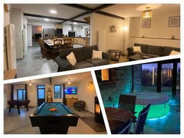 Location de vacances pour 11 personnes, avec jacuzzi ainsi que jardin et terrasse à Isigny-le-Buat