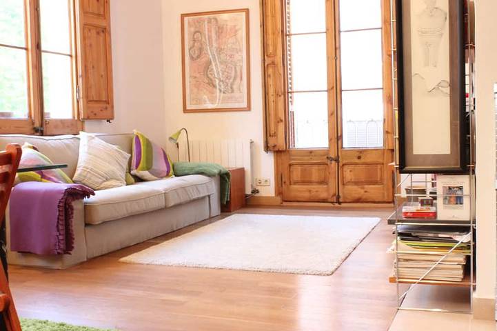 Ferienwohnung für 3 Personen, mit Balkon und Garten