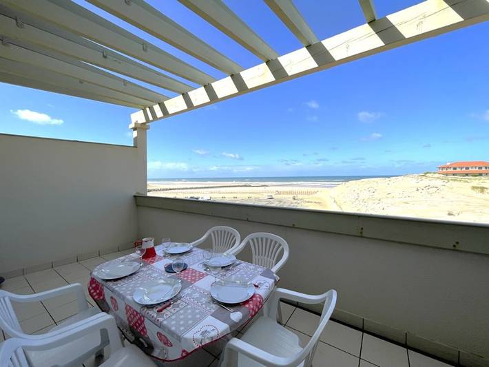 Gîte pour 5 personnes, avec terrasse dans Plage Nord Des Sableres Vieux Boucau Les Bains