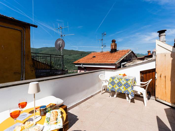 Ferienhaus für 4 Personen, mit Terrasse und Ausblick, mit Haustier