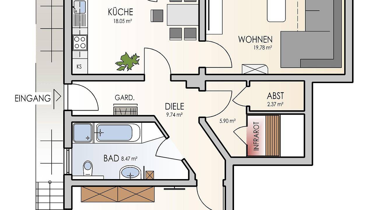 Ganze Ferienwohnung, Ferienwohnung für 3 Personen (85 m²) in Gebhardshain in Altenkirchen & Umgebung