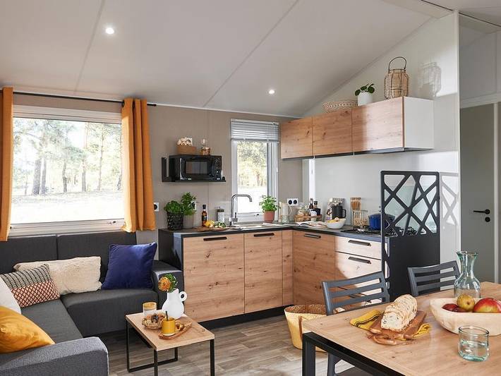 Camping Le Vallon aux Merlettes - Mobilheim 6 personen - Cosy 3ch in Matignon, Dinan und Umgebung