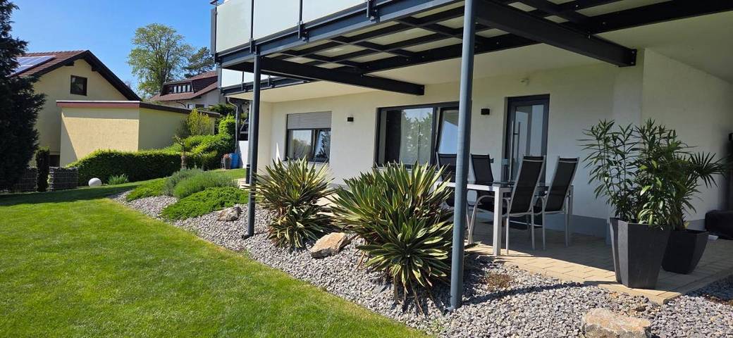 Ferienwohnung für 4 Personen, mit Terrasse und Garten sowie Ausblick in Kippenheim