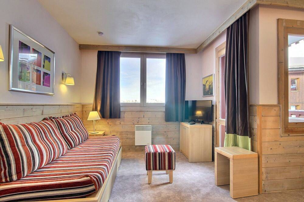 Ganze Wohnung, Geräumige 2-Zimmer-Wohnung mit Balkon, in der Nähe von Pisten und Geschäften in Belle Plagne, La Plagne-Tarentaise