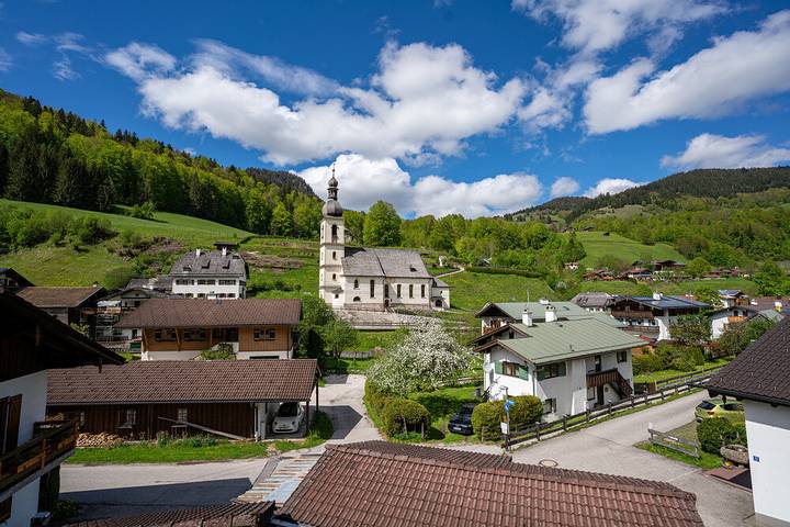Ganze Ferienwohnung, Ferienwohnung Koglhäusl - Ferienwohnung Ramsau Mitte, 46qm, separates Schlafzimmer, Balkon, W-Lan in Ramsau bei Berchtesgaden, Berchtesgadener Alpen