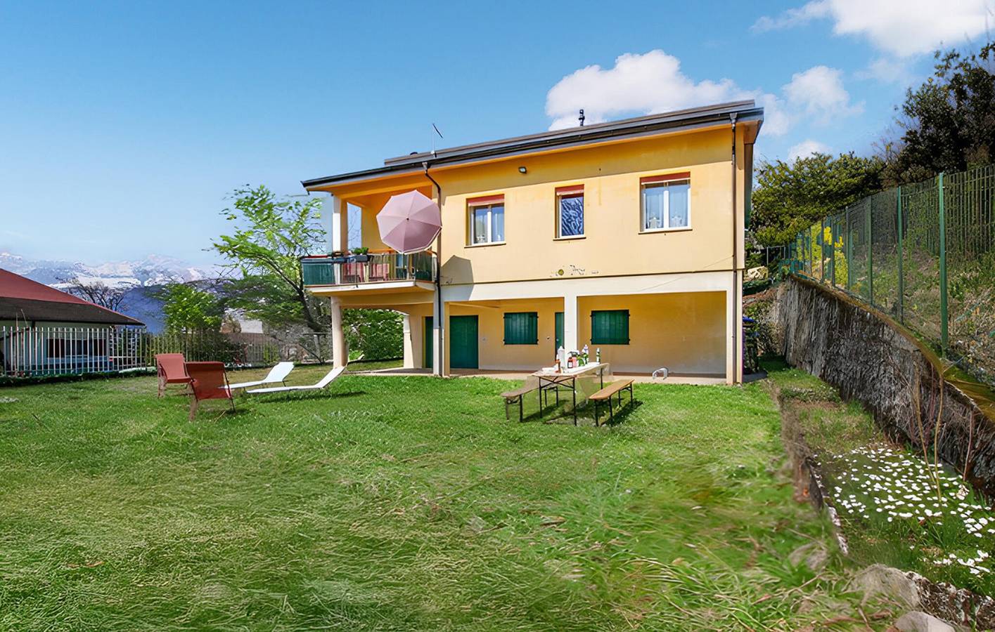 Gemütliche Wohnung mit Garten, Terrasse & Parkplatz - 2km nach Madruzzo in Lagolo, Madruzzo