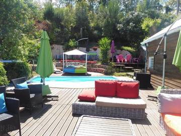 Maison d’hôte pour 4 personnes, avec jardin ainsi que piscine et vue à Saint-Leu