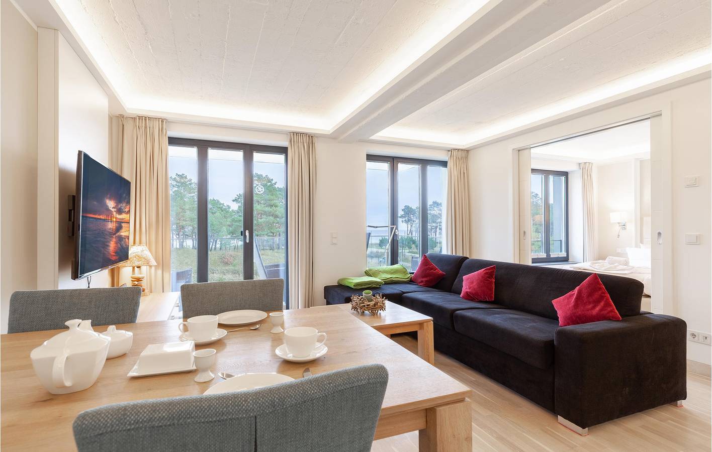 Ganze Ferienwohnung, Gemütliche Wohnung mit Terrasse, 500m zum Strand von Binz in Prora, Bergen auf Rügen und Umgebung