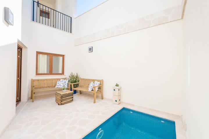 Es Campanar - Ferienhaus mit privaten Pool in Santanyi. Wifi gratis in Santanyí, Mallorca Süden