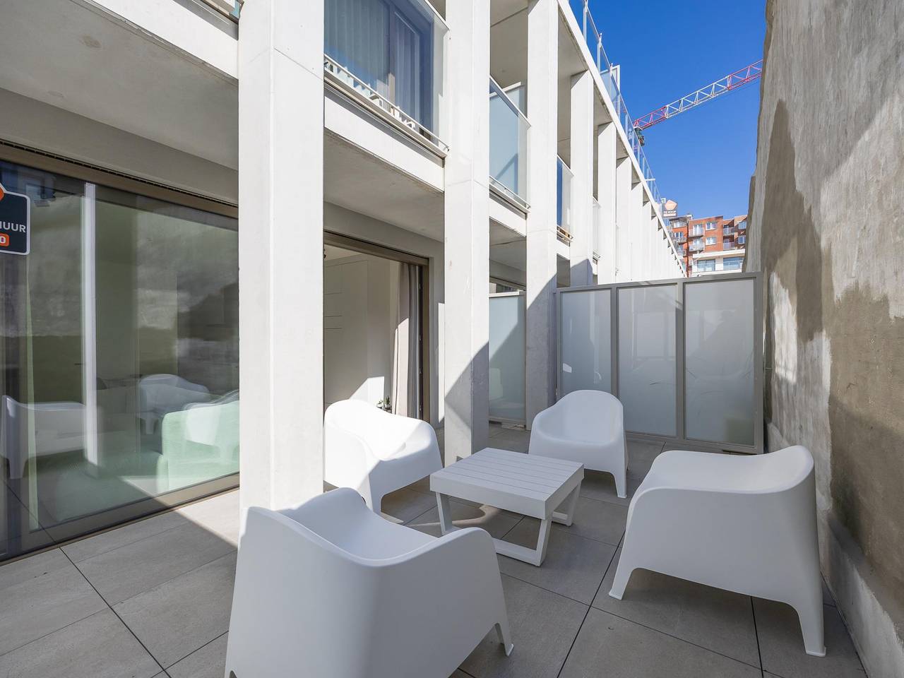 Neugebautes Studio im 1. Stock mit Terrasse in Middelkerke, Belgische Küste