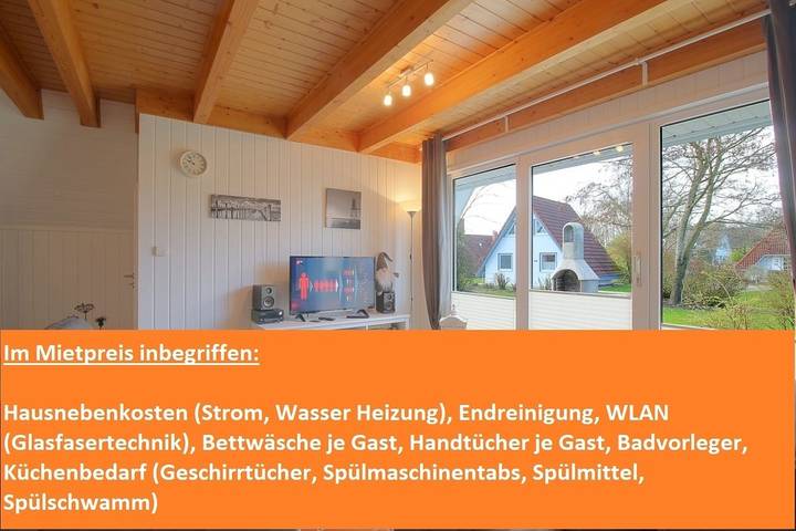 Ferienhaus für 3 Personen, mit Garten