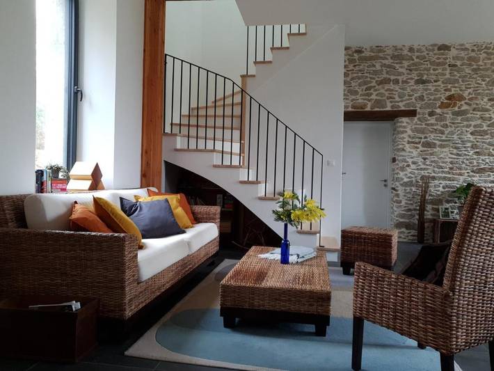 Location de vacances pour 6 personnes, avec jardin ainsi que vue et vue sur le lac à Treillières