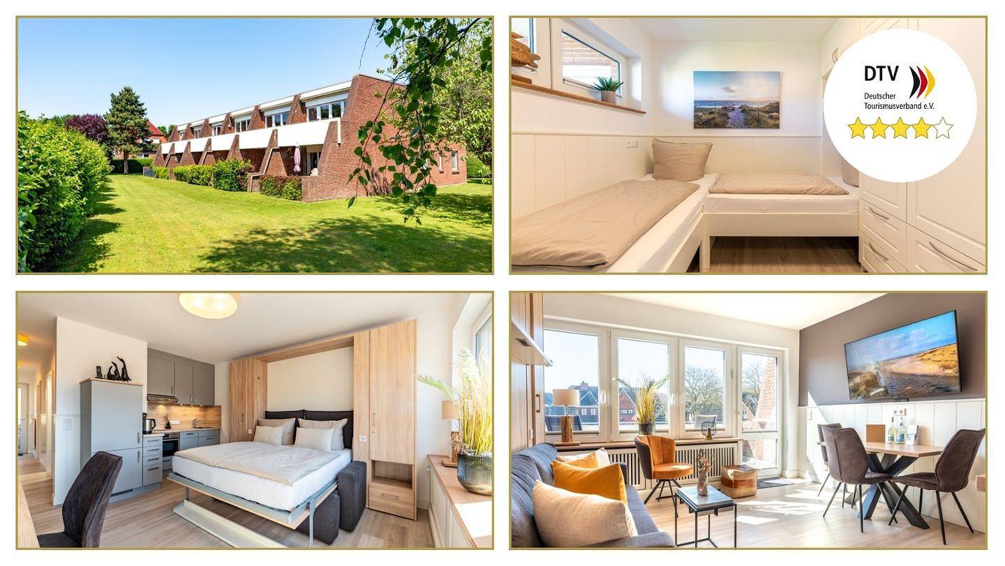 Ganze Wohnung, 4-Sterne Ferienwohnung im Og mit Südbalkon in Wyk auf Föhr (Stadt), Wyk auf Föhr