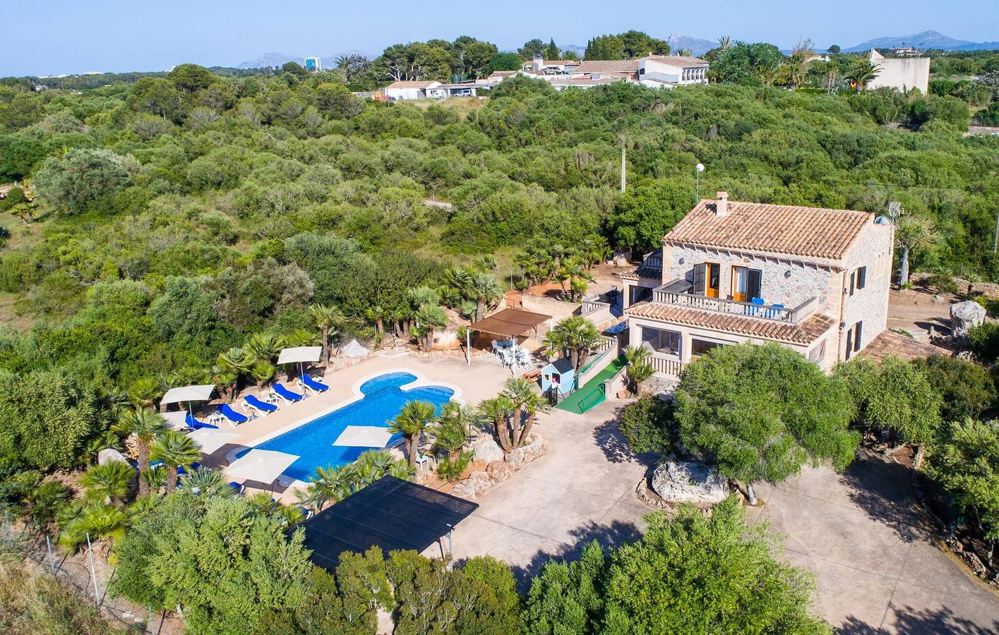 Entspannen mit Stil: Appartement am Pool bei Son Sant Martí in Muro, Mallorca Norden
