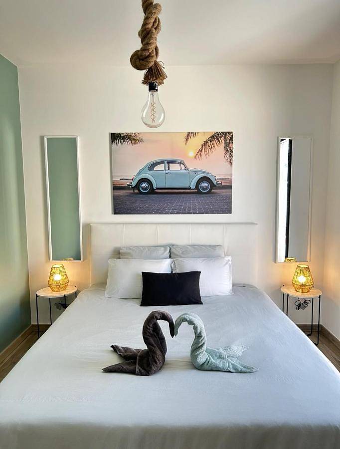 Appartement de vacances pour 3 personnes, avec jardin
