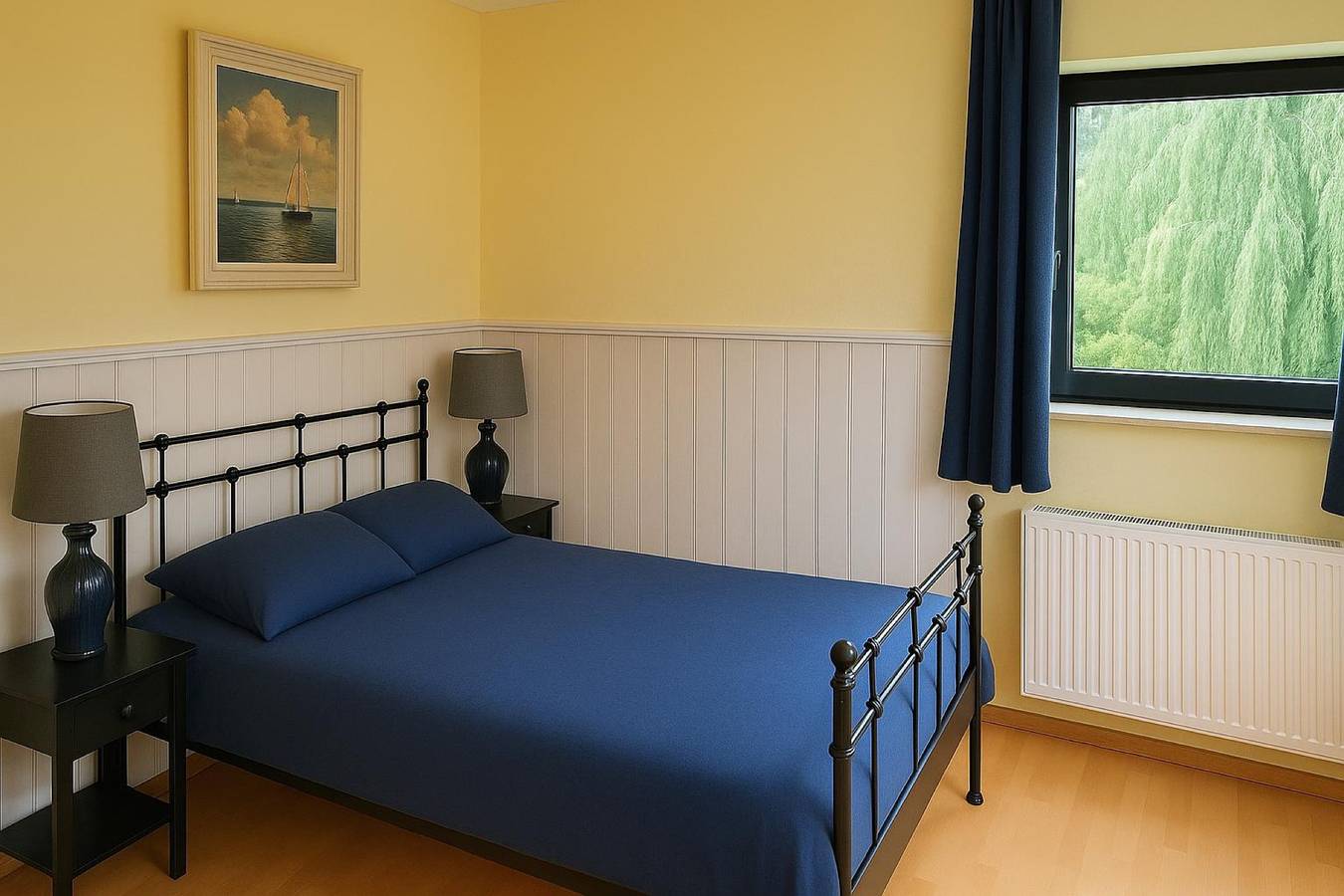 Ganze Wohnung, Apartment 'Blue' mit privater Terrasse, Gemeinschaftsgarten und Wlan in Bad Krozingen, Südschwarzwald