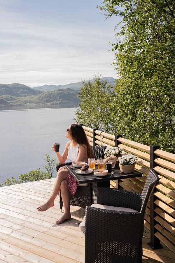 Bungalow für 2 Personen, mit Seeblick und Garten sowie Ausblick in Norwegen - 4