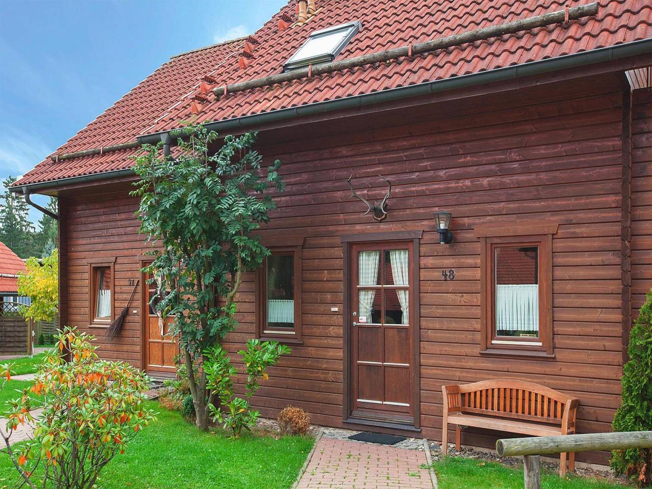 Hütte im Harz nahe Rappbodetalsperre in Hasselfelde, Harzvorland