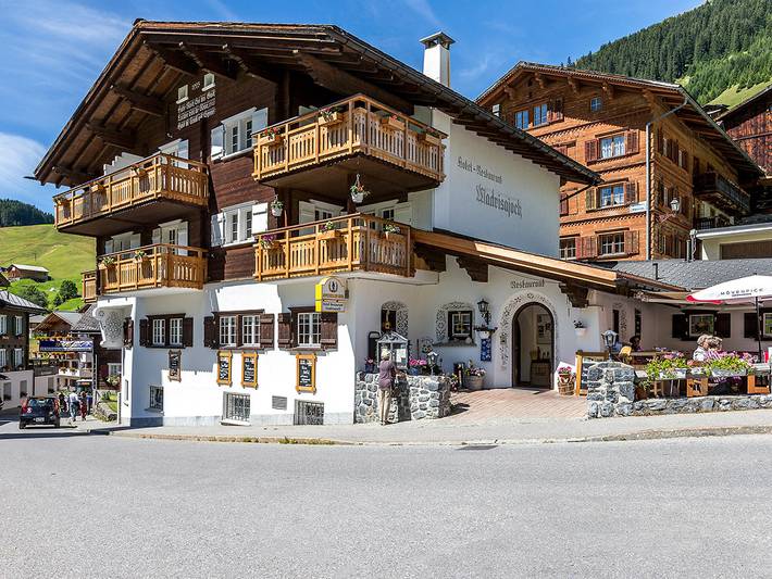 Hotel Madrisajoch - Einzelzimmer Dusche/Wc in St. Antönien, Rätikon Gebirgsgruppe