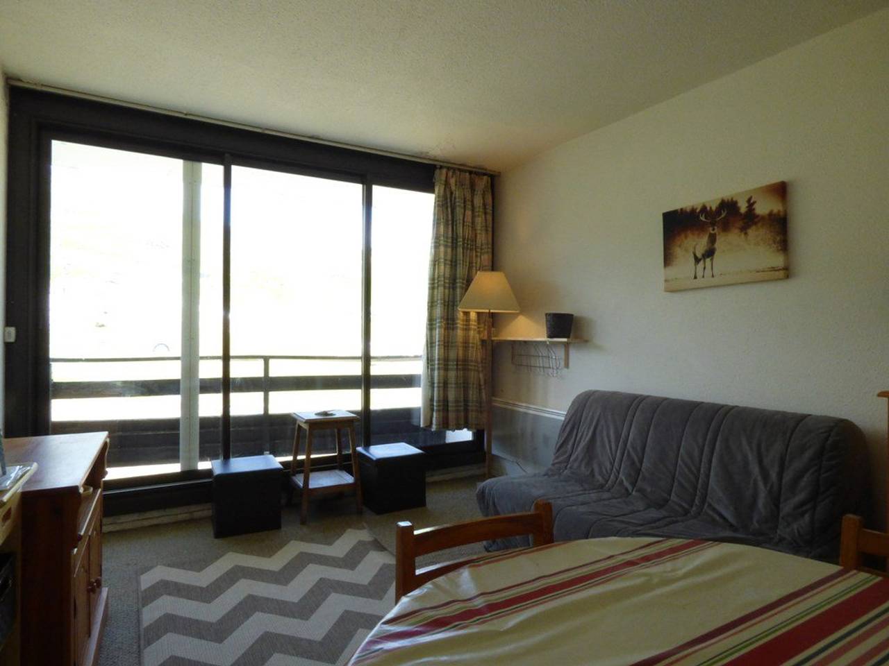 Ganzes Studio, Gemütliches Studio für 5 Personen, direkter Pistenzugang, Balkon mit Aussicht. in La Pierre Saint-Martin, Arette