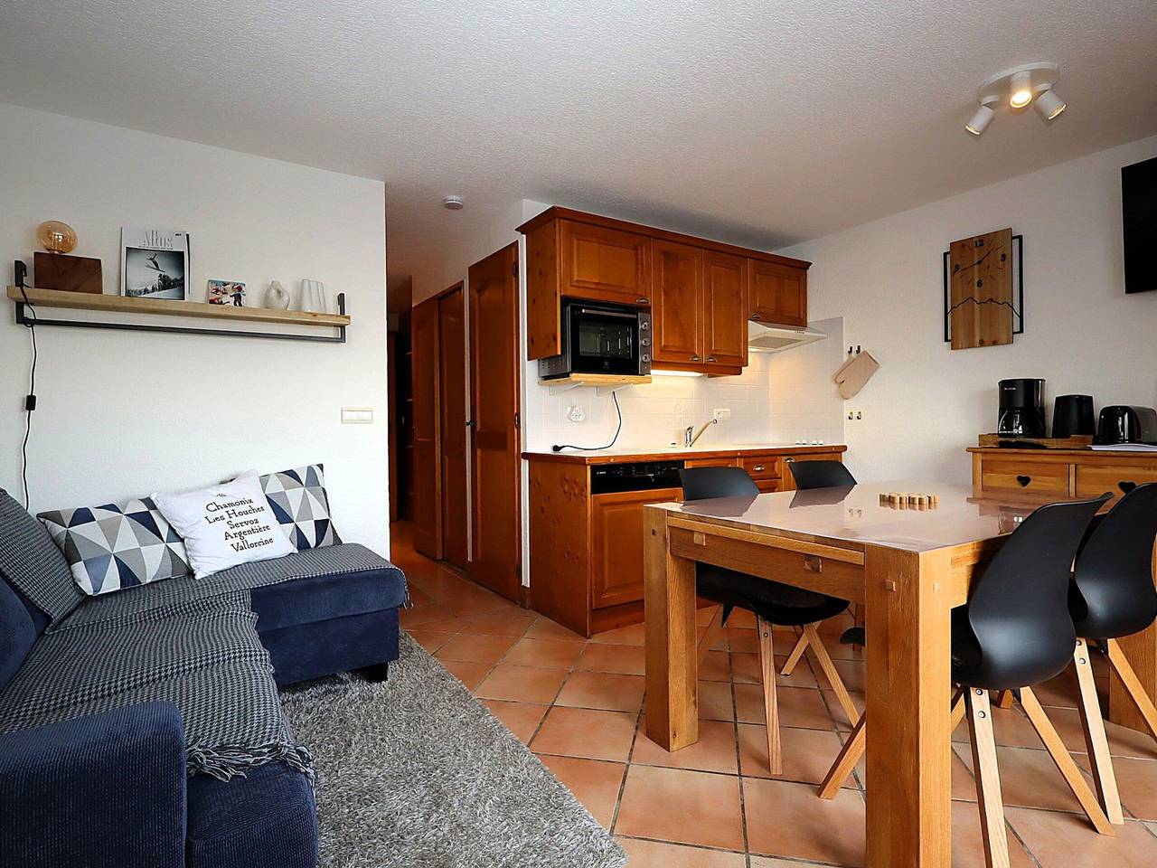 Ganze Wohnung, 2-Zimmer-Kabinenwohnung in Les Houches, 4 Pers in Les Houches, Mont-Blanc-Massiv