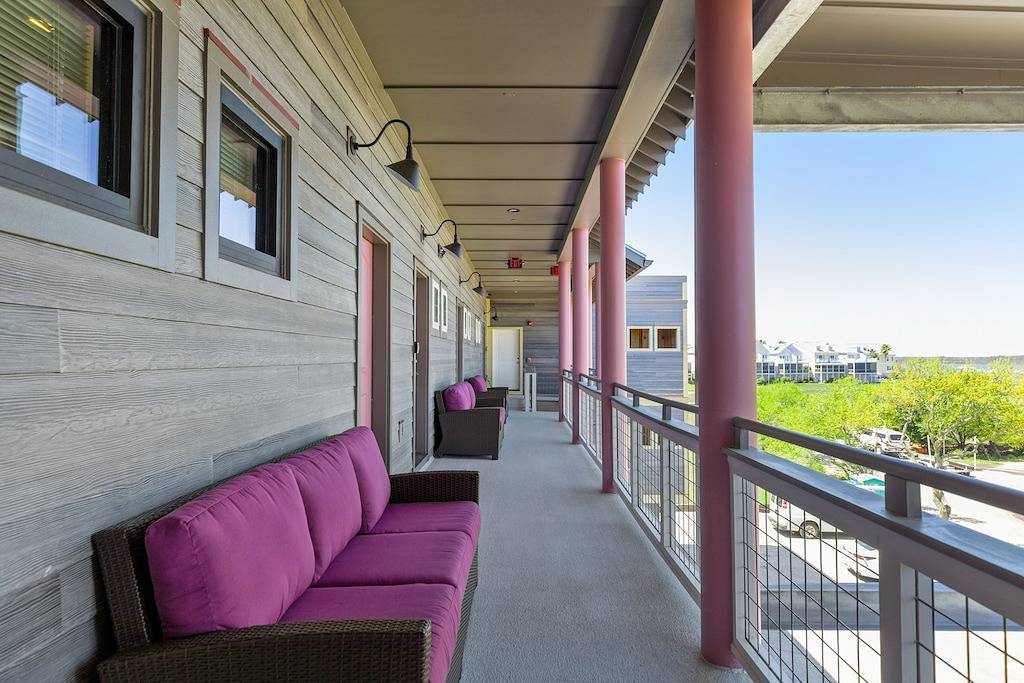 Boutique Hotel Folly Room 2: King Suite with large private balcony in the heart of Folly Beach in Folly Beach, Charleston County