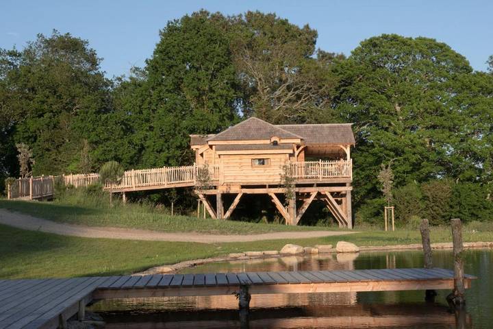 Tente pour 2 personnes, avec jardin et piscine ainsi que vue et sauna dans le Morbihan - 2