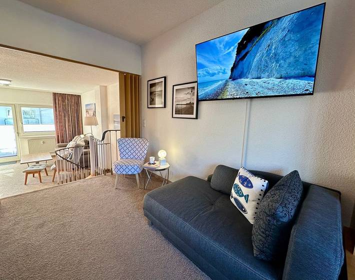 Ferienwohnung für 4 Personen, mit Balkon und Terrasse sowie Garten in Lobbe