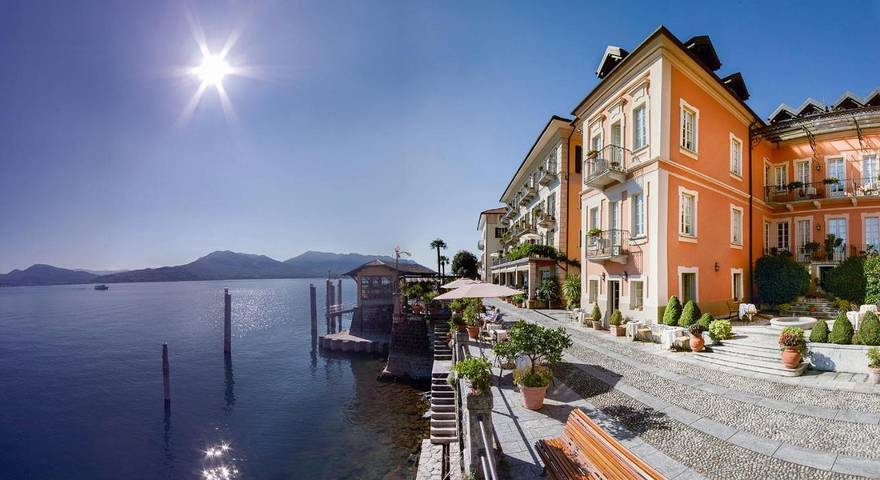Hotel für 2 Personen, mit Balkon und Terrasse sowie Pool und Sauna in Cannero Riviera
