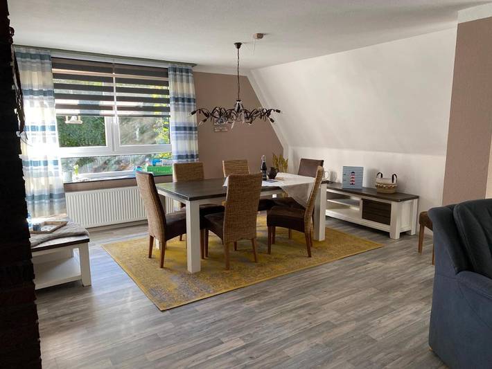 Ferienwohnung für 6 Personen, mit Terrasse und Garten sowie Ausblick in Mulsum