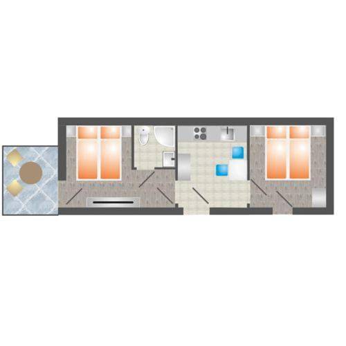 Ferienwohnung für 2 Personen, mit Garten, mit Haustier in Balatonlelle - 3