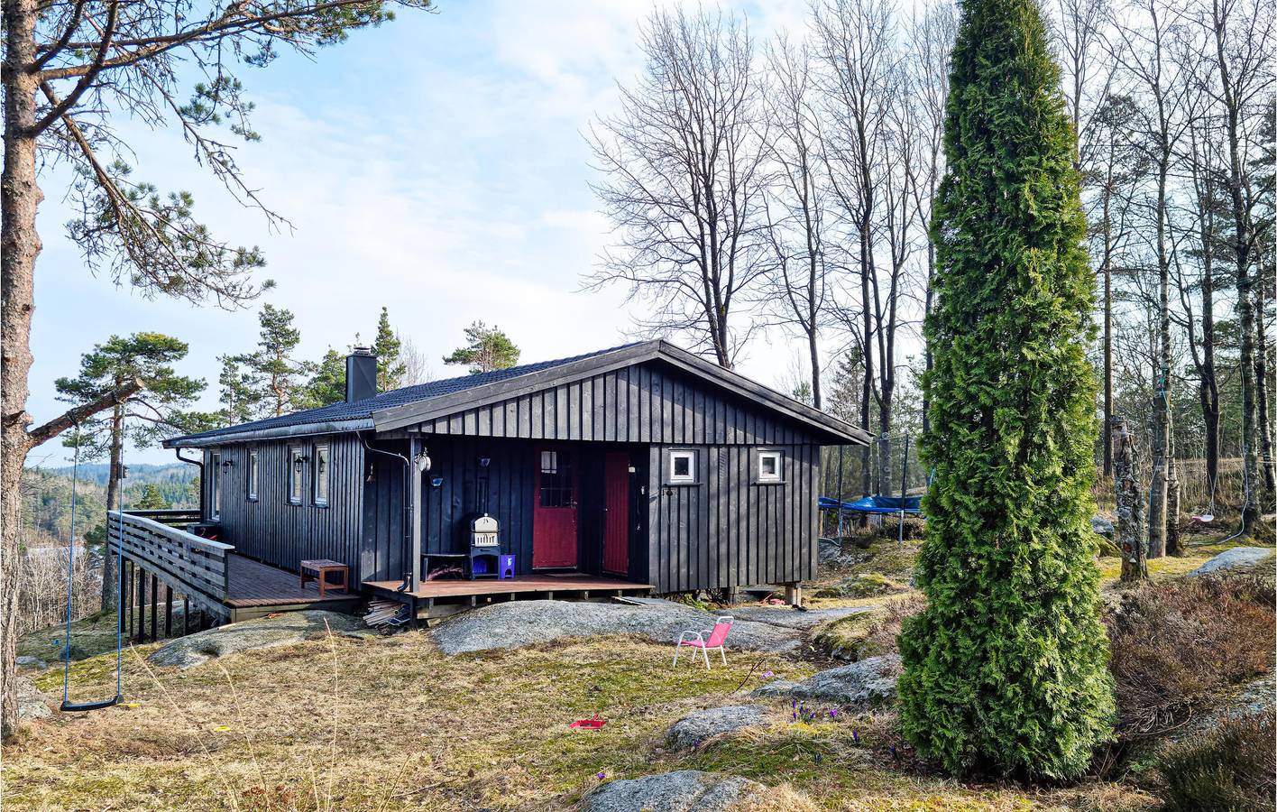 Ferienhaus für 6 Personen mit Terrasse in Marnardal